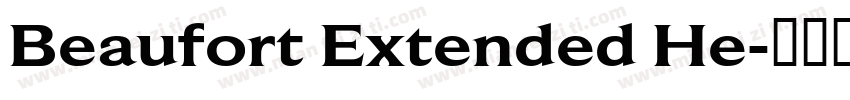 Beaufort Extended He字体转换